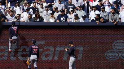 Guardians' Myles Straw taunted by Yankees fans day after ugly incident, 'worst fan base' comments