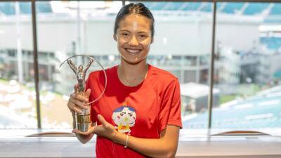 Emma Raducanu honoured for breakthrough year at Laureus World Sports Awards
