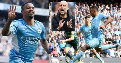 Jesus notches first City hat-trick as he proves his worth to Guardiola