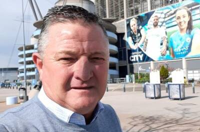 PICS | Former Kaizer Chiefs coach Gavin Hunt all smiles in UK after Man City invite