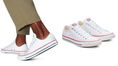 Tenemos las zapatillas Converse blancas de caña baja desde 38,40 euros - Showroom