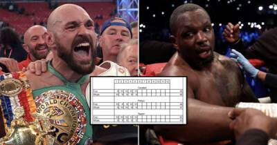 Tyson Fury vs Dillian Whyte judges' scorecards emerge - one has really confused boxing fans