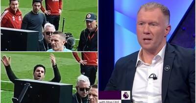 Paul Scholes vs Mikel Arteta: Arsenal boss called a ‘disgrace’ for antics