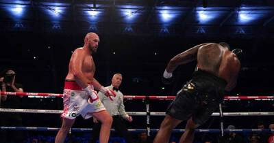 Dillian Whyte hits out at Tyson Fury for ‘illegal push’ during knockout sequence