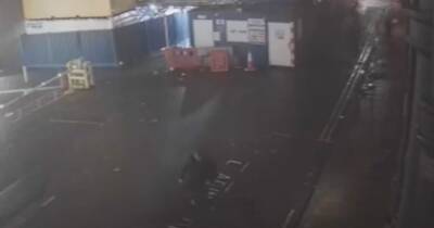 Chilling video shows man fleeing after raping teen outside train station