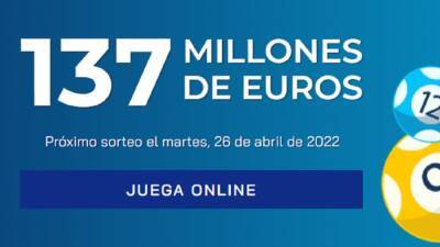Euromillones: comprobar los resultados del sorteo de hoy, martes 26 de abril