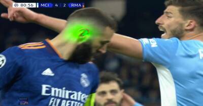 Karim Benzema targeted by laser before Real Madrid star's Champions League Panenka penalty against Manchester City