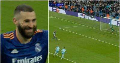 Karim Benzema just made the Etihad fall silent with the coldest Panenka imaginable