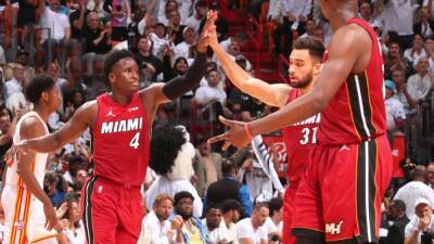 Injury-depleted Miami Heat lean on unlikely replacements to finish off Atlanta Hawks, advance to second round of NBA playoffs