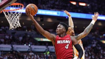 Heat hold off Hawks to reach Eastern semifinals