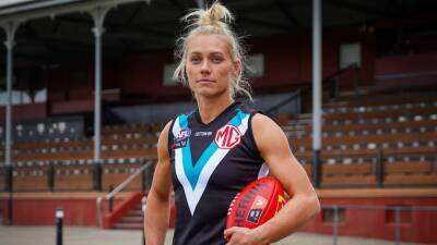 Erin Phillips will wear her father's number 22 at Port Adelaide — but wants to create her own AFLW legacy - abc.net.au