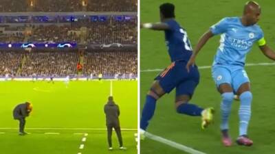 Esto es música para el merengue: la desesperación de Guardiola en la banda antes del 3-2 de Vinicius - en.as.com - Madrid