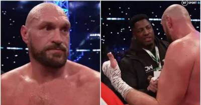 Footage shows Tyson Fury consoling Dillian Whyte's brother in incredible act of sportsmanship - msn.com - Britain