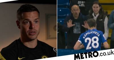 Cesar Azpilicueta explains heated argument with Chelsea fan after Arsenal defeat