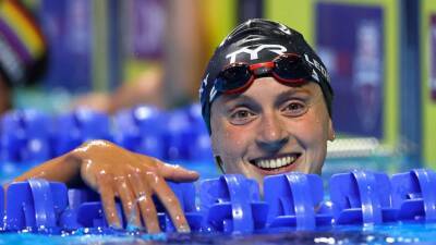 Katie Ledecky, Caeleb Dressel win at swim trials, make world championships team