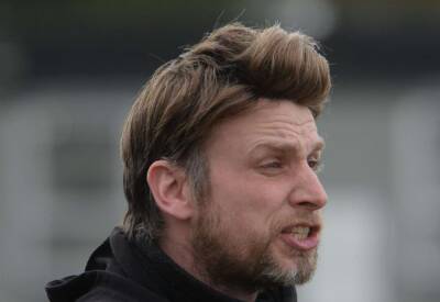 Faversham Town manager James Collins celebrates small victory as the Lilywhites end Isthmian South East season 12th after win at Cray Valley