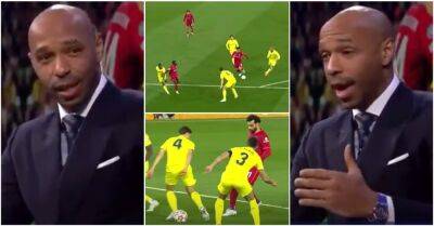 Mo Salah blew Thierry Henry away with Liverpool assist vs Villarreal