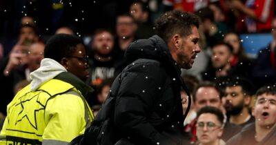 Manchester United fined by UEFA after objects thrown at Diego Simeone after Atletico Madrid Champions League tie