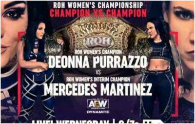 AEW: ROH Women's Championship match announced for Dynamite
