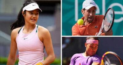 Rafael Nadal - Emma Raducanu - Raducanu debut, Djokovic seeks form, Nadal and Murray return - things to watch in Madrid - msn.com - France - Australia - Madrid - India