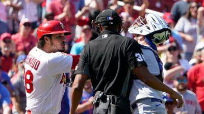 Nolan Arenado - Pete Alonso - Cardinals' Arenado, Cabrera suspended for roles in bench-clearing incident vs. Mets - tsn.ca - New York -  New York - state Arizona - county St. Louis - county Major