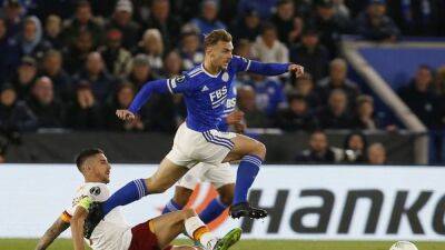 Brendan Rodgers - Harvey Barnes - Gianluca Mancini - Lorenzo Pellegrini - Leicester confident after first-leg draw with Roma, says Rodgers - channelnewsasia.com - Italy -  Leicester