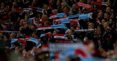 Fan in Feyenoord end wore Paris Saint-Germain merchandise and trolled Marseille fans after goal