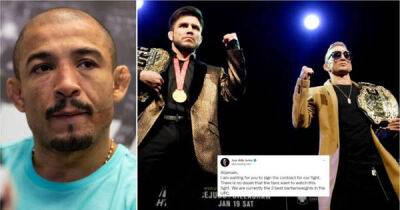 Jose Aldo rips fellow UFC stars TJ Dillashaw and Henry Cejudo for calling out Aljamain Sterling