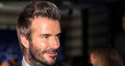 David Beckham - David Beckham in 'no pressure' joke as former Man Utd star gives son Romeo crossing advice - msn.com - Manchester - county Beckham