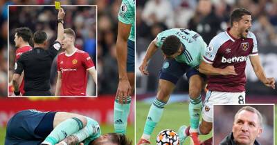 Ralf Rangnick - Brendan Rodgers - Raphael Varane - Scott Mactominay - James Maddison - Rodgers hits out over McTominay booking for for lunge on Maddison - msn.com