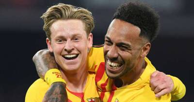 Luuk De-Jong - Samuel Umtiti - FC Barcelona XI vs Sevilla: Confirmed team news, predicted lineup and injury latest for LaLiga game today - msn.com