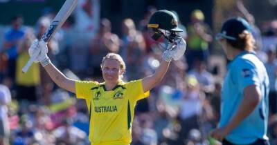 Alyssa Healy's sparkling century leads Australia to World Cup win over England
