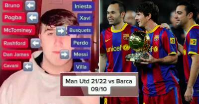 Man Utd fan's awful comparison of 2021/22 team vs 2009/10 Barcelona