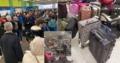 "That's how ridiculous it is": Even more chaos, stress and delays at Manchester Airport as frustrated arriving passengers wait so long they ABANDON their bags