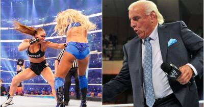 Ronda Rousey - Bianca Belair - Charlotte Flair - WWE WrestleMania 38: Ric Flair calls shock match 'the greatest' he's ever seen - givemesport.com