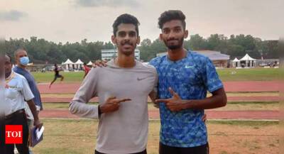 Aldrin beats Sreeshankar for long jump gold but his performance will not be counted for records