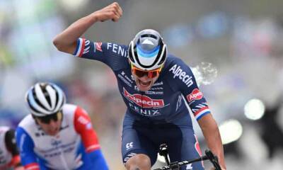 Van der Poel wins Tour of Flanders as sprint finish leaves Pogacar frustrated