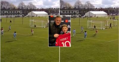 Wayne Rooney - Wayne Rooney's son, Kai, scores beauty for Man Utd u12s vs Man City - givemesport.com - Manchester -  Man