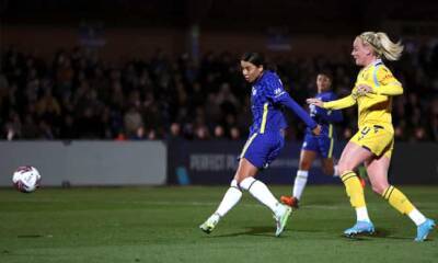 Pernille Harder - Vivianne Miedema - Emma Hayes - Sam Kerr - Erin Cuthbert - Ashton Gate - Niamh Fahey - Sam Kerr double helps Chelsea past Reading and back to top of WSL - theguardian.com - Australia - Norway -  Bristol