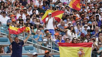 Carlos Alcaraz - Casper Ruud - Wilfredo Lee - Miami Open - Alcaraz, 18, gives Spain a Miami Open men's winner - foxnews.com - Spain - Norway - Florida - county Miami - county Garden