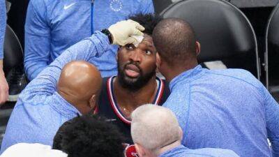 76ers star Embiid out for forseeable future with orbital fracture, concussion