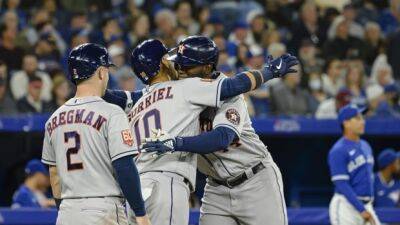 Pena, Alvarez homers help Astros outslug Jays