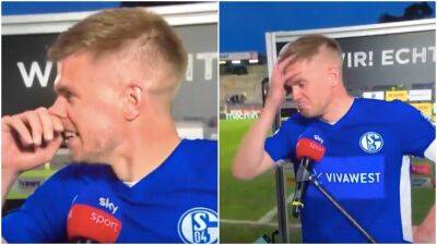 Schalke's Simon Terodde goes viral for interview after win v Sandhausen