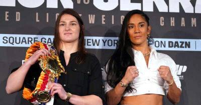 Jake Paul - Eddie Hearn - Katie Taylor - Amanda Serrano - Liam Smith - Katie Taylor vs Amanda Serrano time: When are ring walks in UK and US for fight this weekend? - msn.com - Britain - Usa - Ireland - Puerto Rico - county Williams - county Garden - county York
