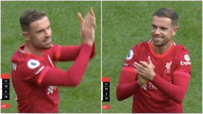 Jordan Henderson's reaction to being booed during Newcastle 0-1 Liverpool