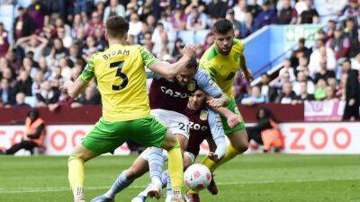 Norwich relegated after 2-0 loss at Villa