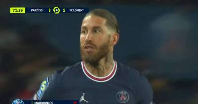 Sergio Ramos loudly booed by PSG fans after returning from injury