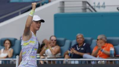 Swiatek says she was 'crying for 40 minutes' after Barty's retirement
