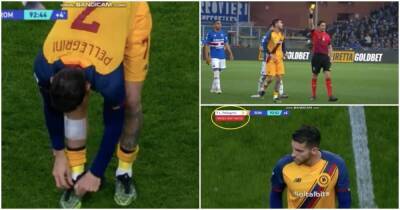Roma's Lorenzo Pellegrini went viral for late s***housery vs Sampdoria