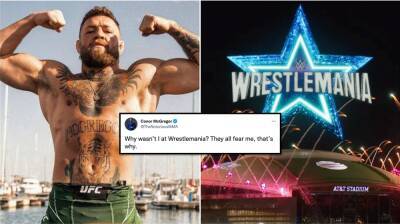 Conor McGregor reveals why he wasn't at WrestleMania in typical tweet